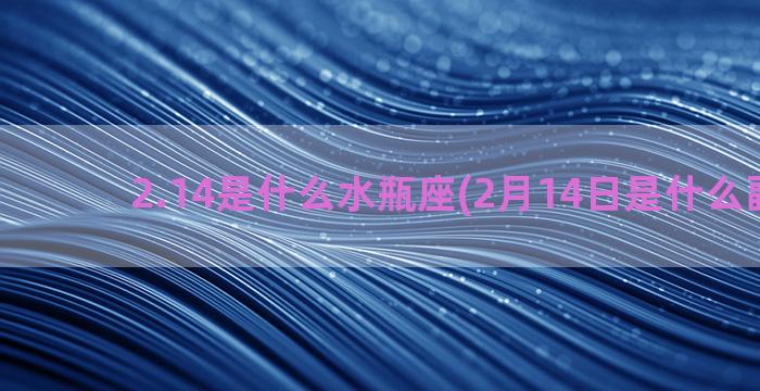 2.14是什么水瓶座(2月14日是什么副星座)