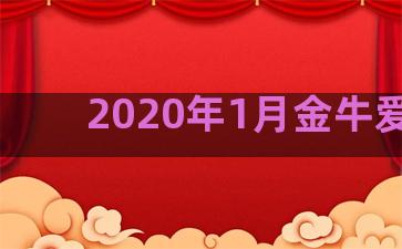 2020年1月金牛爱情