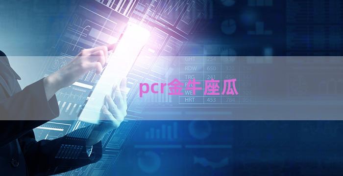 pcr金牛座瓜