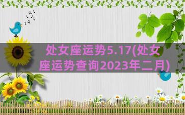 处女座运势5.17(处女座运势查询2023年二月)